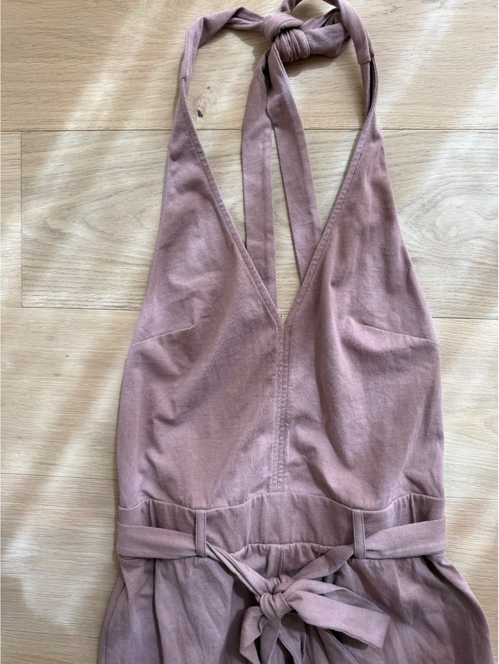 Free People FP Beach Randi Brownie Midi Dress Halter Belted Brown Size S NWT - Picture 3 of 8